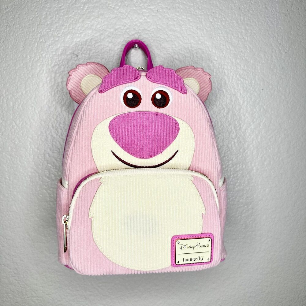 Loungefly Disney Parks Toy Story Lotso Pink Scented Mini Backpack Women Bag